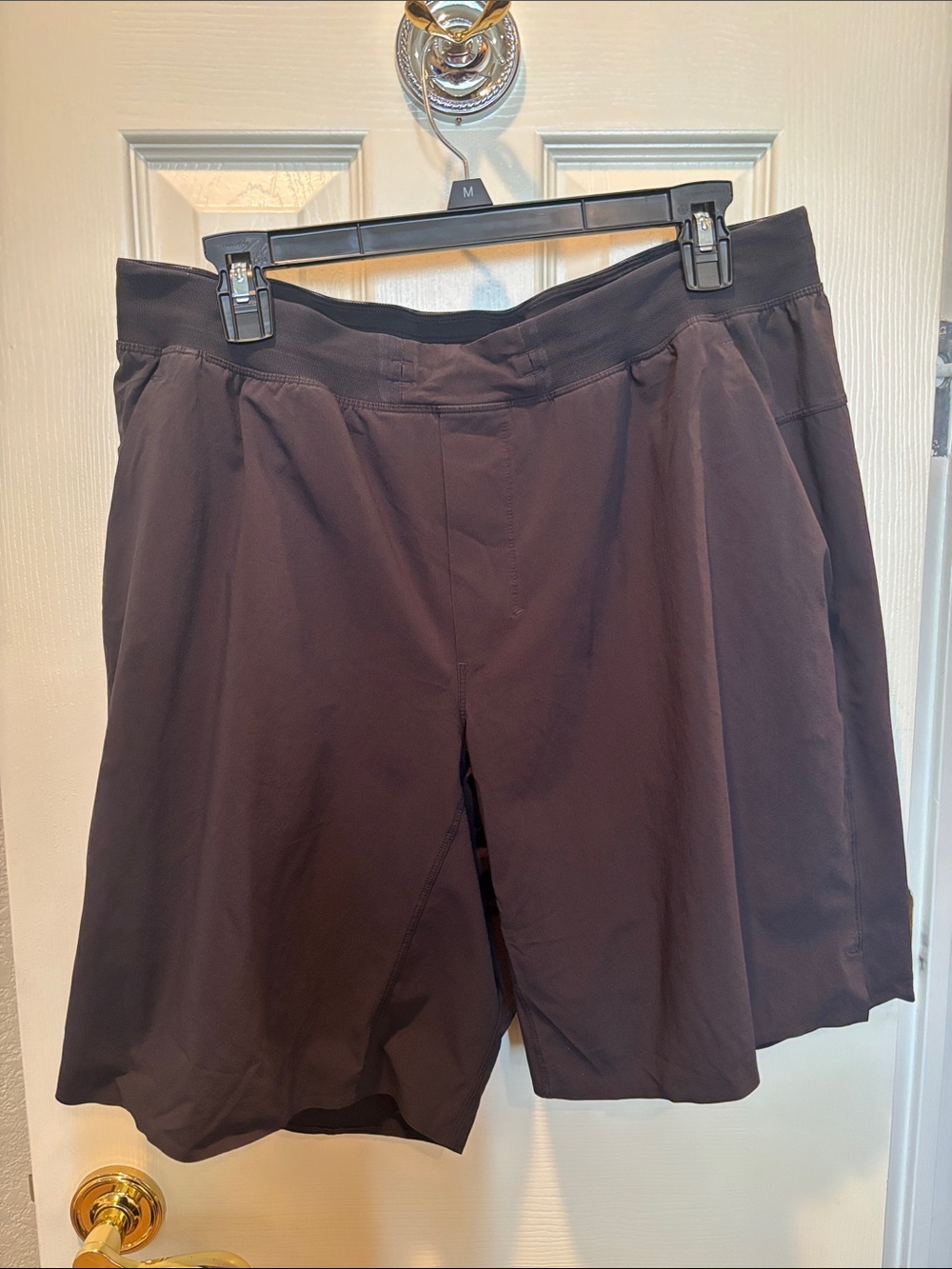 Lululemon Men’s T.H.E. Short Black Charcoal Knit Back Size XL